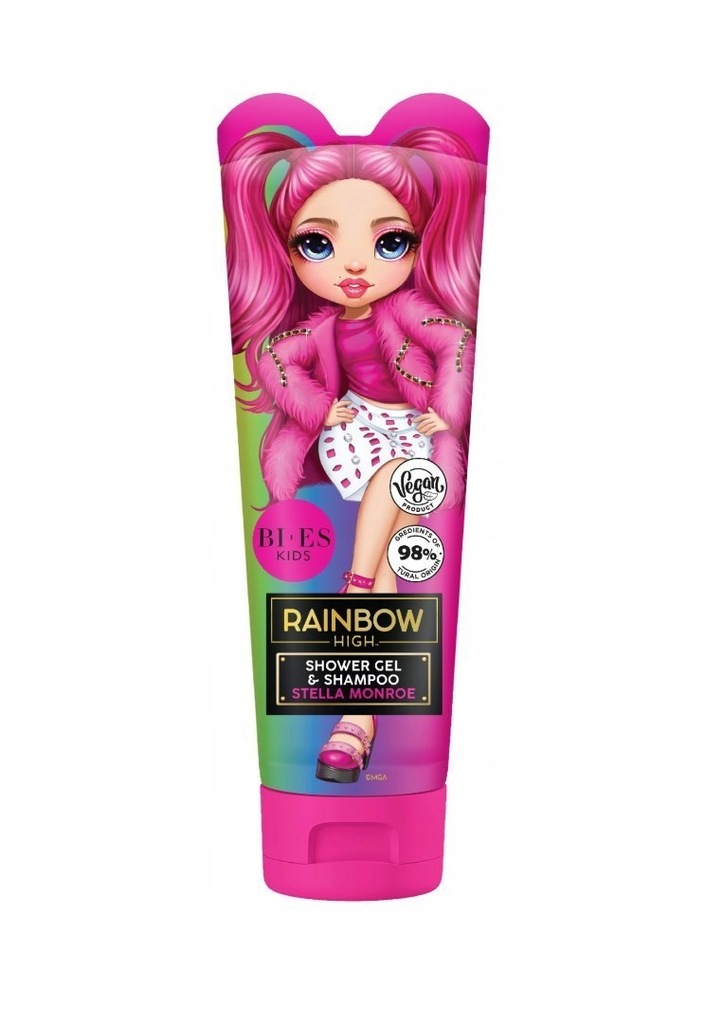 Bi-es Kids Żel pod prysznic i Szampon 2w1 Rainbow High - Stella Monroe 240m