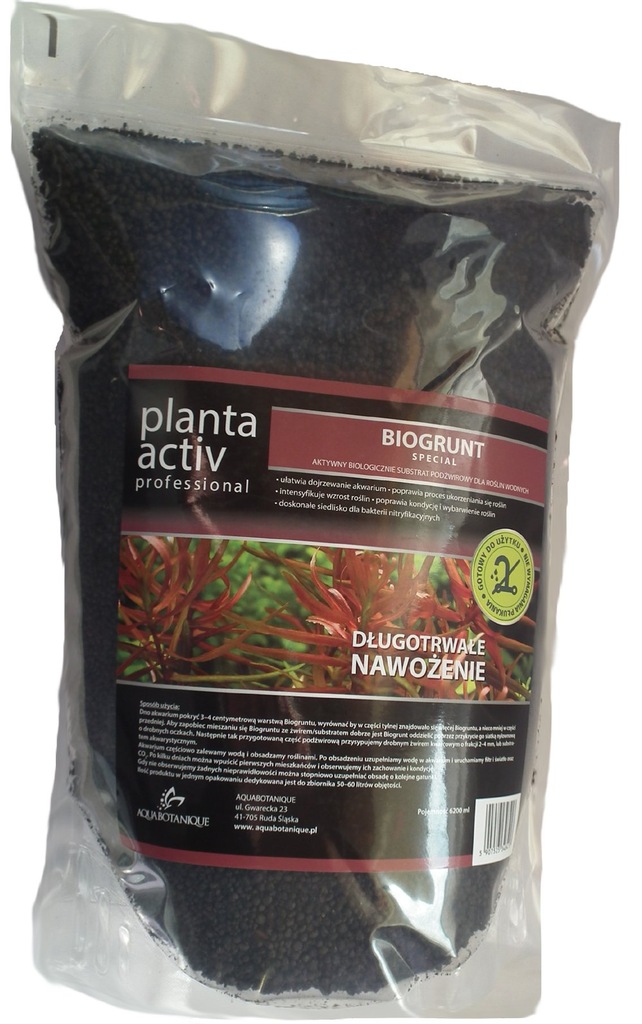 AQUABOTANIQUE BIOGRUNT SPECJAL 6,2L PODŁOŻE ROŚLIN + EBOOK