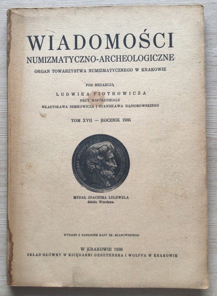 Wiadomości Numizmatyczno-Archeologiczne 1935