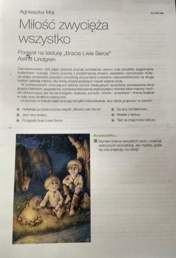 Bracia Lwie Serce Test Ze Znajomości Lektury Z Odpowiedziami BRACIA LWIE SERCE opracowanie lektury TESTY - 7695851453 - oficjalne