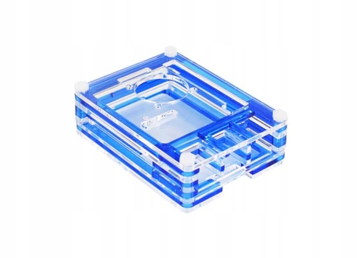 Obudowa Raspberry Pi 3/2 - niebiesko-przezroczysta