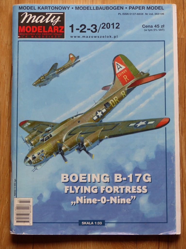 Mały Modelarz 1-2-3/12 Boeing B-17G