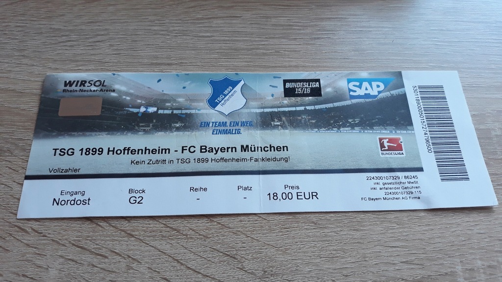 Niemcy , TSG Hoffenheim - Bayern Monachium