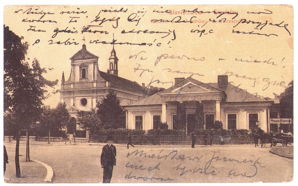 STANISŁAWÓW- Kościół o. o. Jezuitów- 1911 Lwów Łyczakowska 15