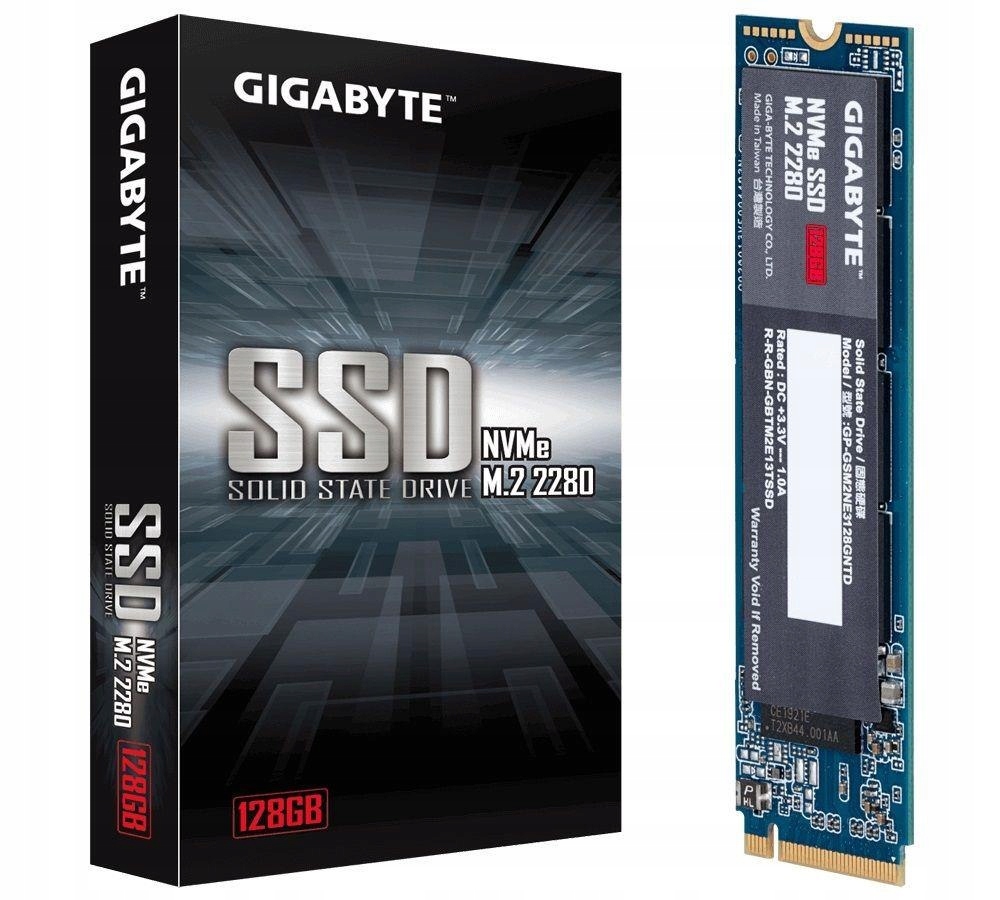 Dysk SSD Gigabyte 128GB M.2 2280 PCIe 3.0 x4 NVMe