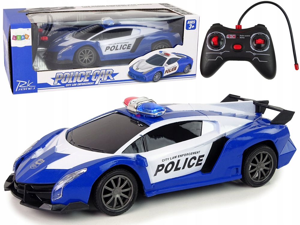 Auto Wyścigowe Policja R/C Zdalnie Sterowane Policyjne Akumulator