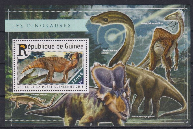 U92. Gwinea MNH 2015 Fauna - Dinozaury