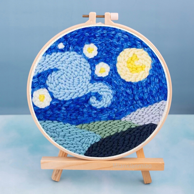 Zestaw startowy do haftu igłowego Punch Needle zes 14315359255