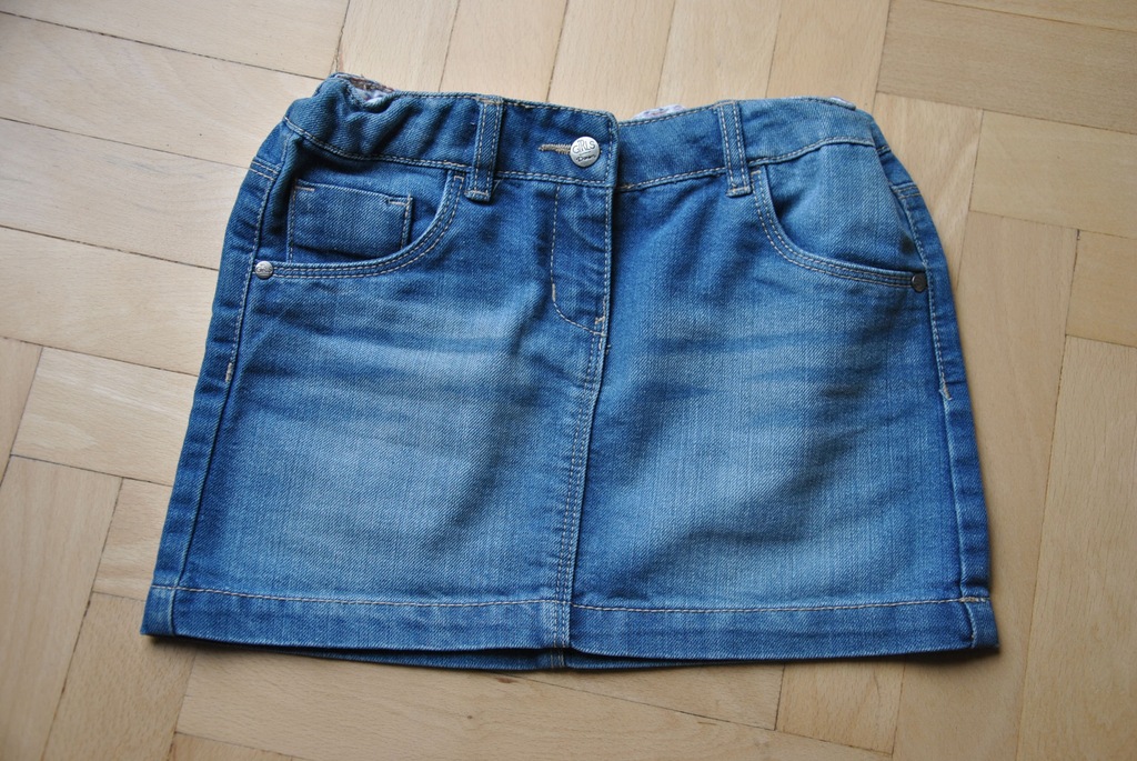 Spódniczka dziewczęca jeansowa_110/116 + GRATIS
