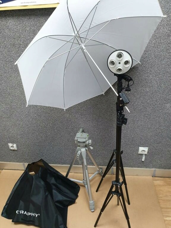 ZESTAW STUDYJNY SOFTBOX+PARASOL+STATYW CAMROCK