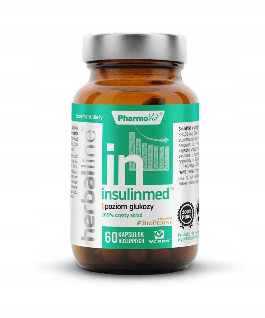 INSULINMED 60 KAPSUŁEK 28,58 g - PHARMOVIT (HERBAL