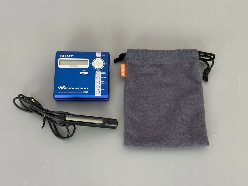 Przenośny Odtwarzacz Walkman MiniDisc Sony MZ-N707 NetMD