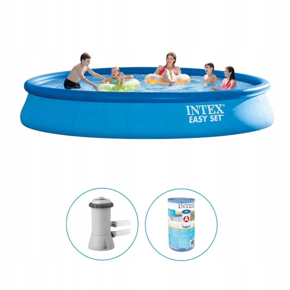 Intex - Easy Set - Basen z pompą filtrującą -