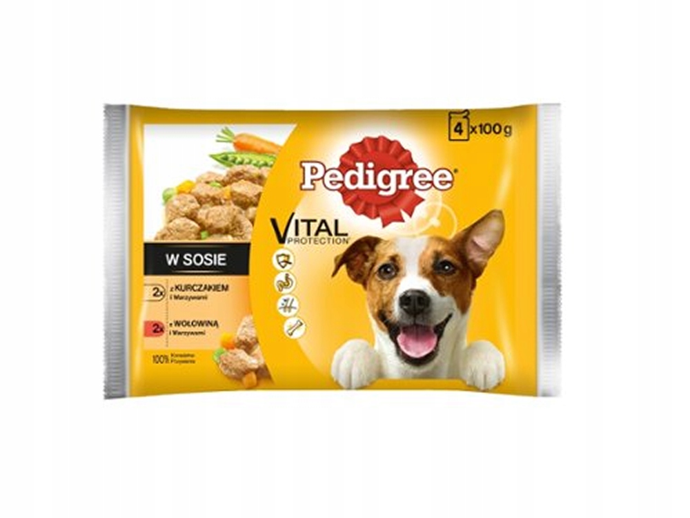 PEDIGREE VITAL PROTECTION SASZETKI DLA PSA 4x100g