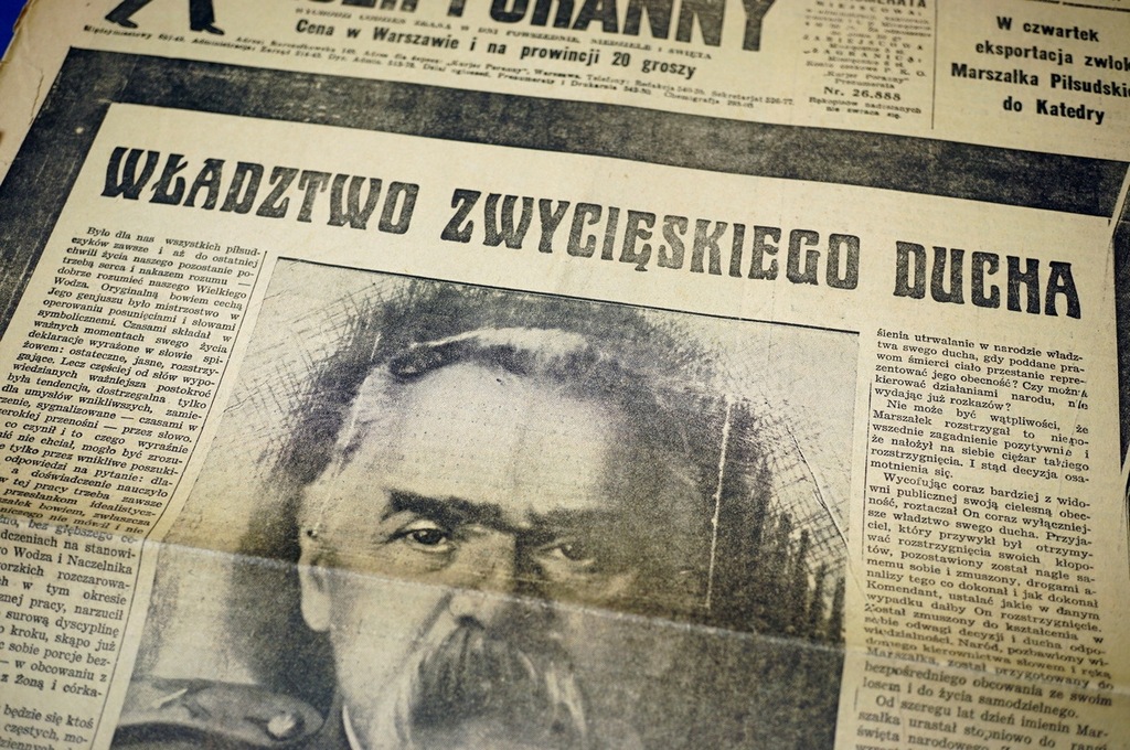 1935 Kurjer Poranny - Piłsudski zgon