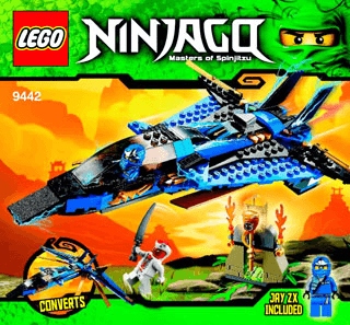 Instrukcja Lego Ninjago 9442 Jay's Storm Fighter
