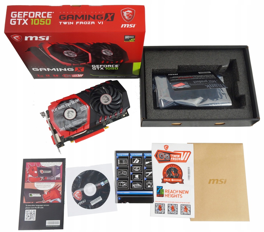 Купить Видеокарта MSI GeForce GTX1050 GAMING X 2G OC: отзывы, фото, характеристики в интерне-магазине Aredi.ru