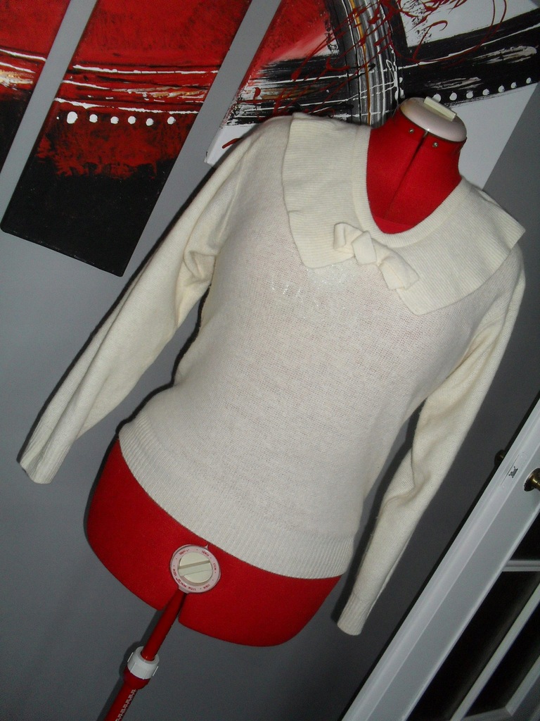 APART SWETER KREMOWY ROZMIAR - S