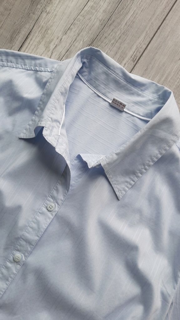 ESPRIT błękitna koszula klasyczna slim rozmiar 42