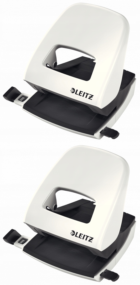 Dziurkacz LEITZ 5008 (30k) perłowy biały x2