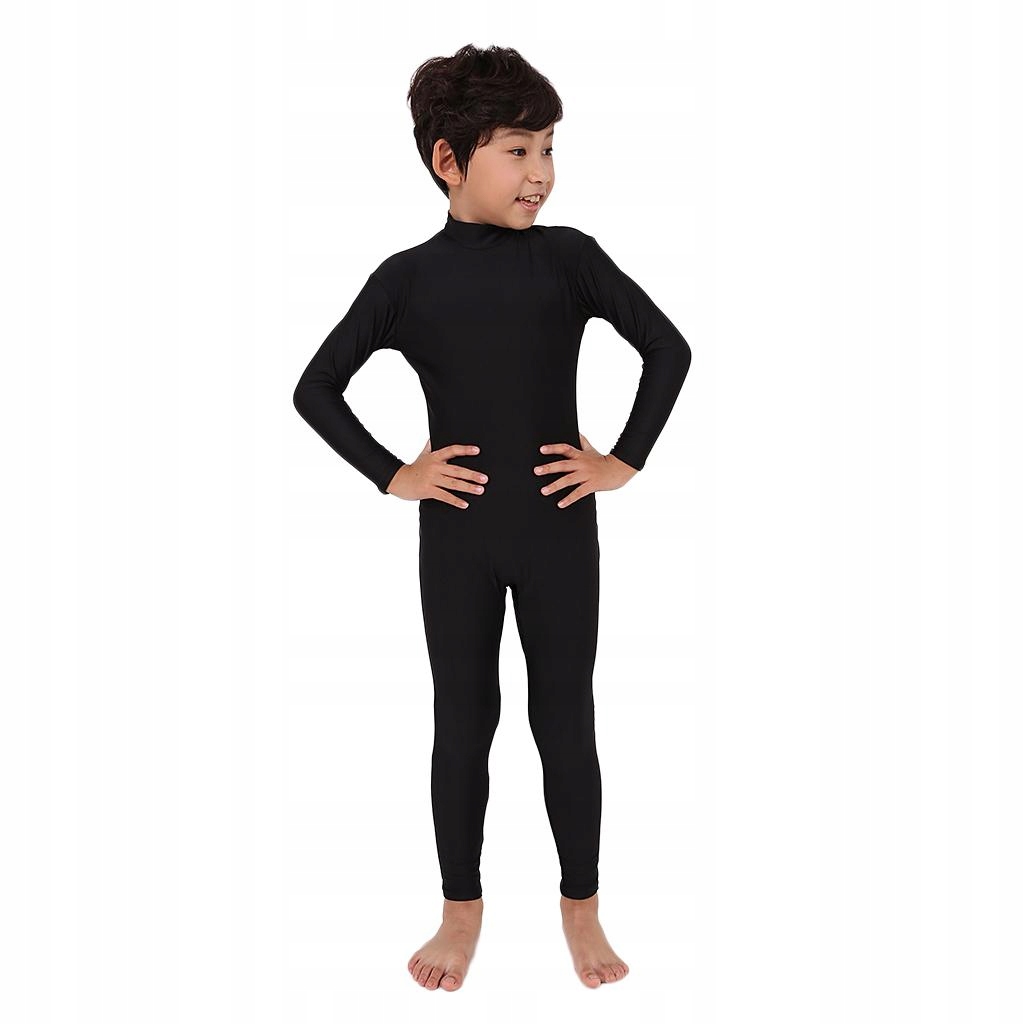 Kids pandex Long leeve Full Body Unitard neck Dance port S