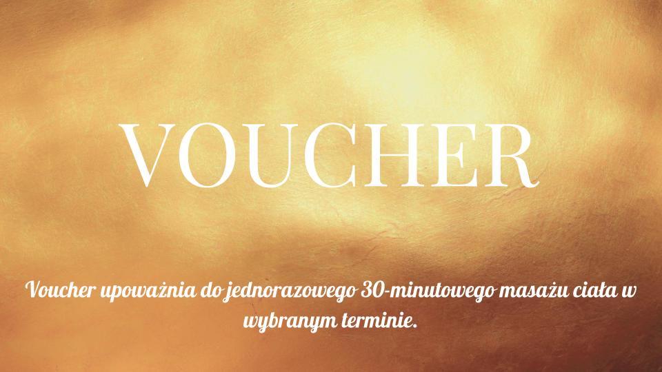 Voucher na masaż