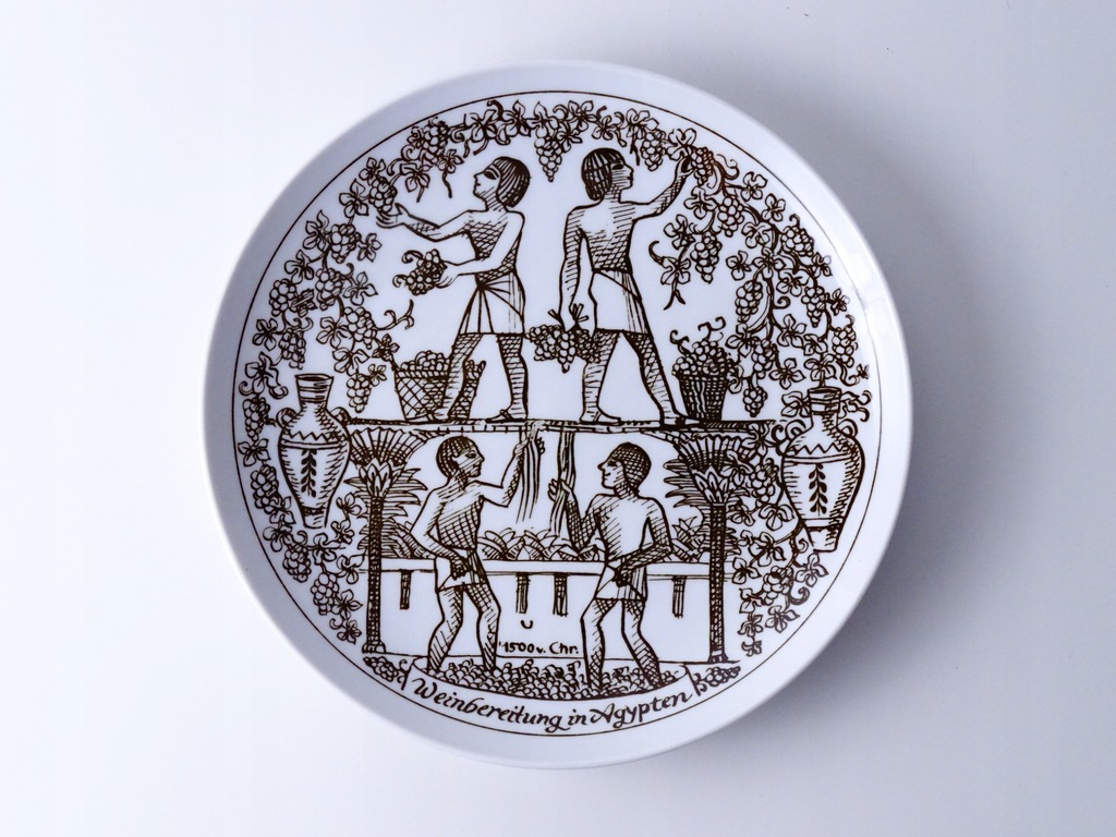 TALERZ WINOBRANIE HISTORIA WINA STAROŻYTNY EGIPT