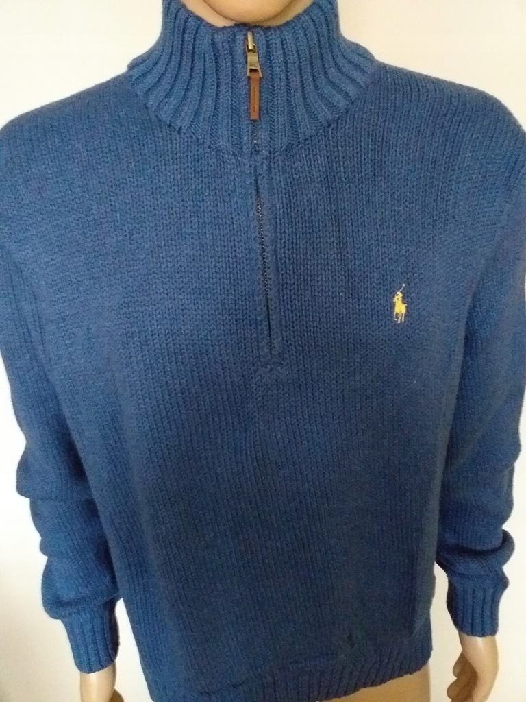 POLO RALPH LAUREN GRANATOWY SWETER MĘSKI L