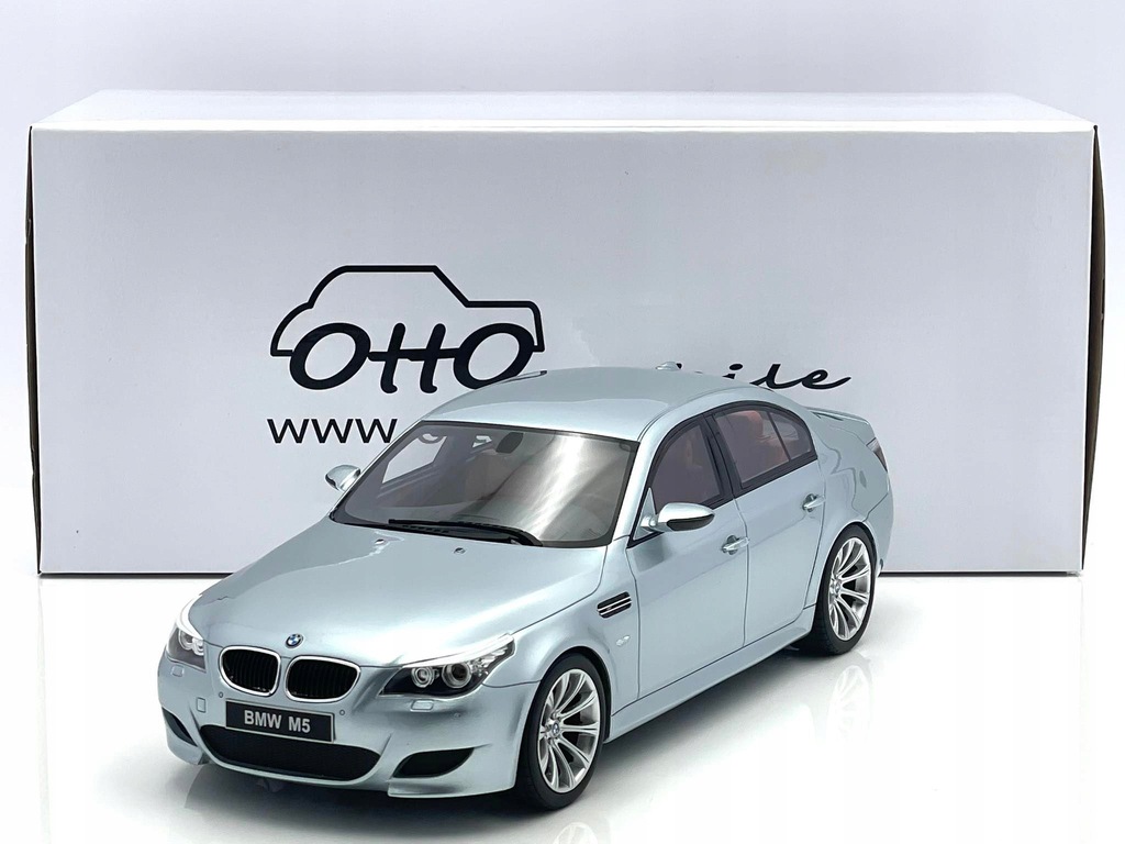 BMW E60 Phase 2 M5 - 2008, silver Otto mobile 1:18 - 13423306873