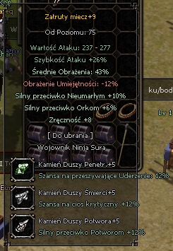 Nerwia.pl Truta +9 śr 43% dt +10% zręka+8 kd+5