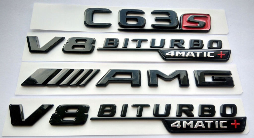 MERCEDES C63s AMG V8 BITURBO_4matic+ EMBLEMAT