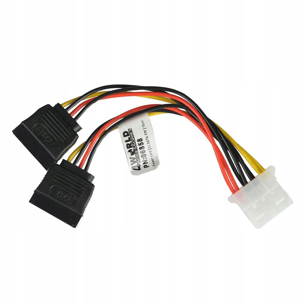 Adapter z MOLEX do 2x SATA