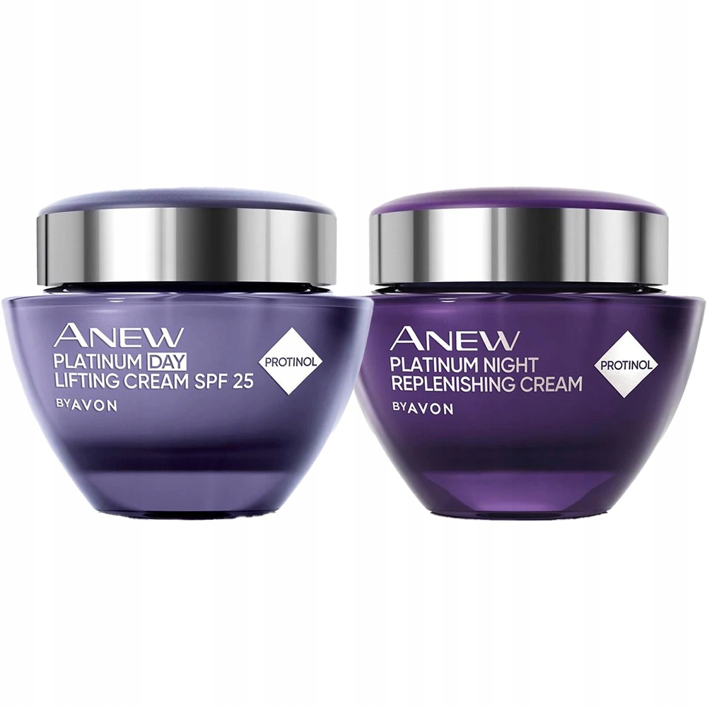 Avon Anew Platinum kremy z Protinolem dzień + noc