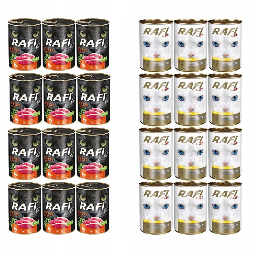 RAFI RAFI CAT KACZKA + KURCZAK 400G X24