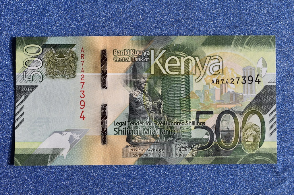 500 SHILINGS, KENIA, 2019r