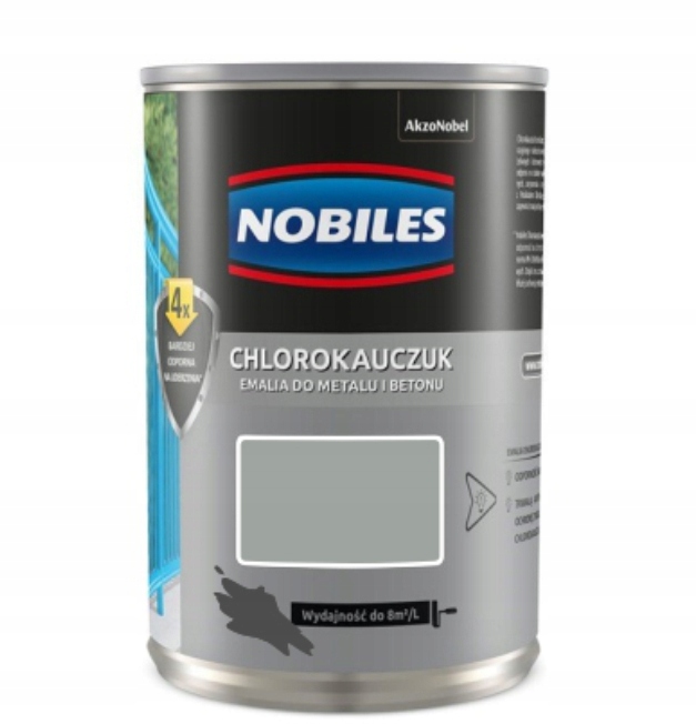 Nobiles Chlorokauczuk popielaty średni 1l