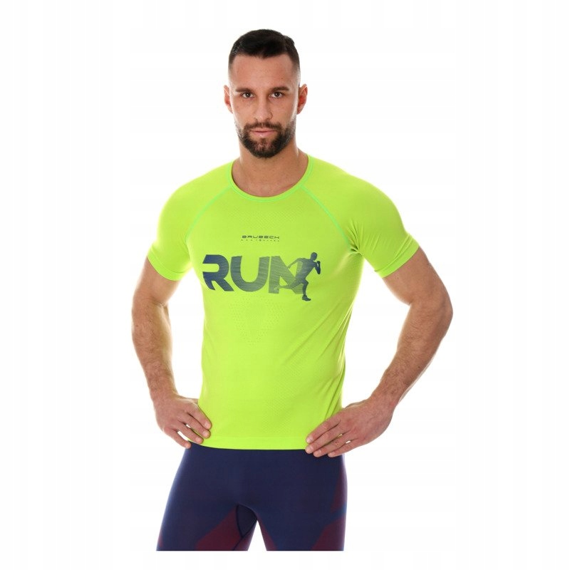 BRUBECK RUNNING AIR PRO koszulka męska neonowa XXL