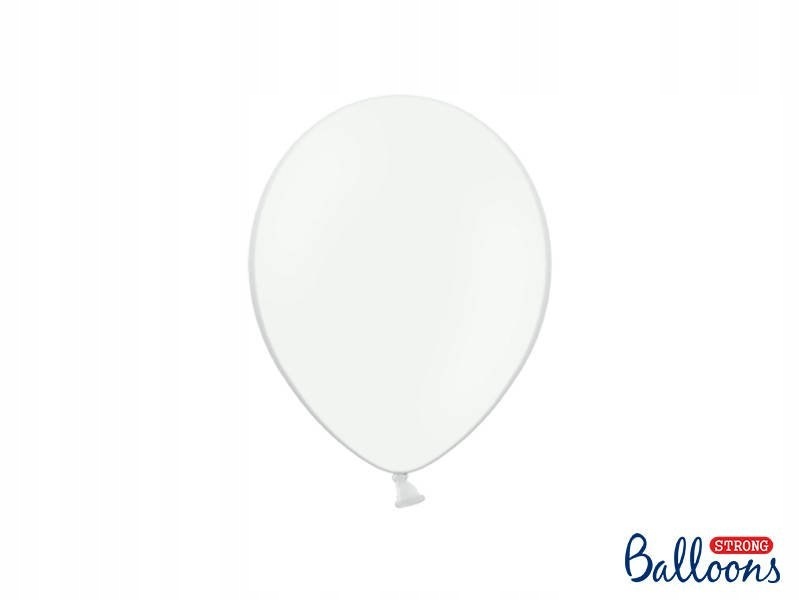 Balony Strong 23cm, Pastelowe Białe 100 szt.