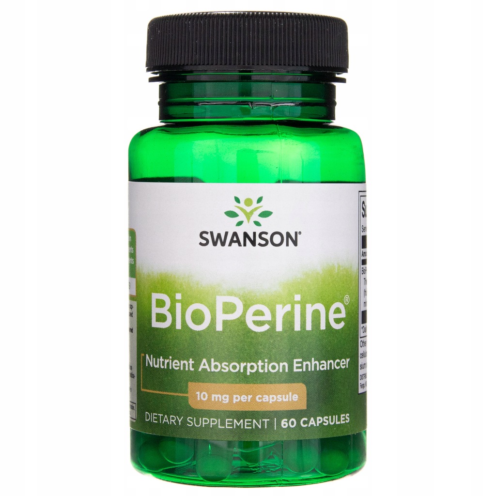 Swanson Bioperine Bioperyna 10 mg 60 kapsułek