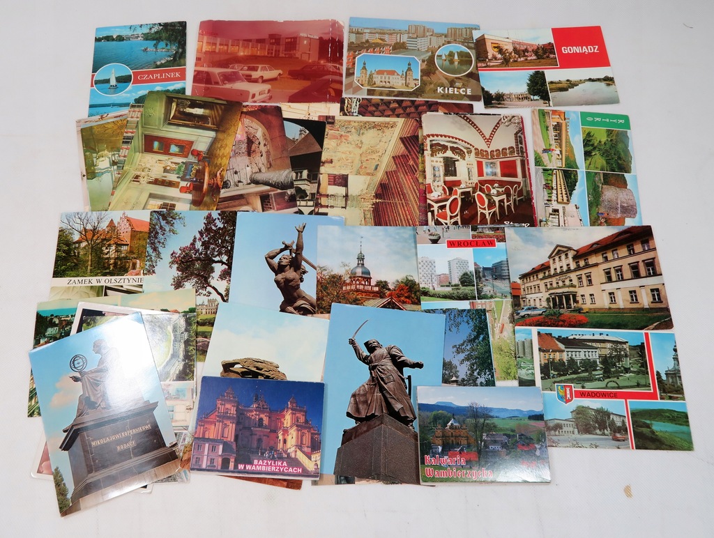 Stare polskie pocztówki, zestaw