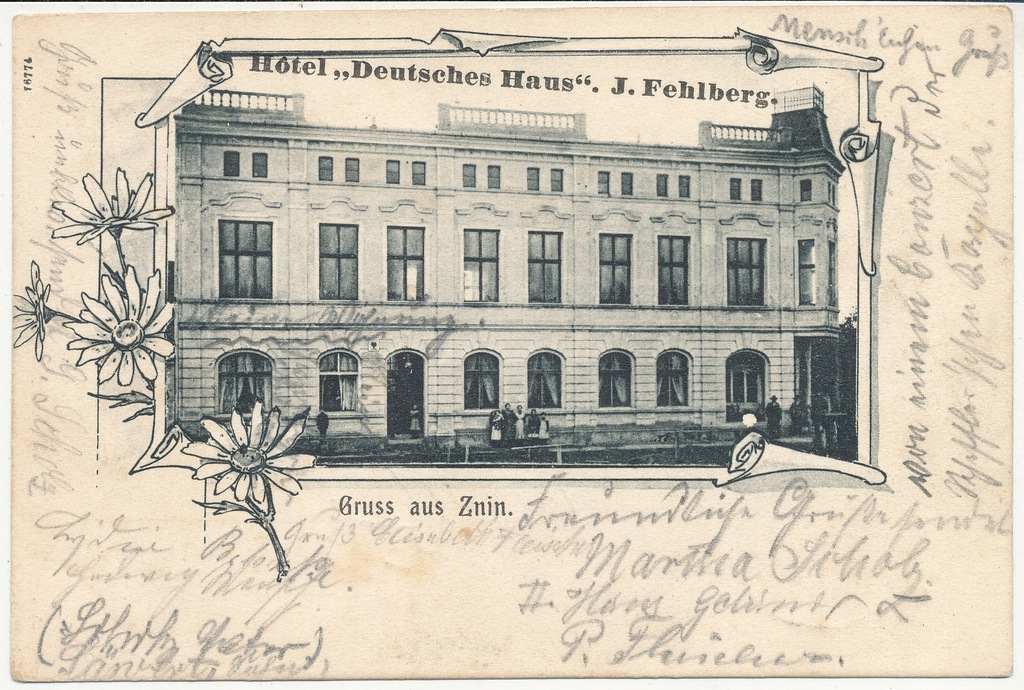 Żnin Hotel Deutsches Haus J.Fahlberg