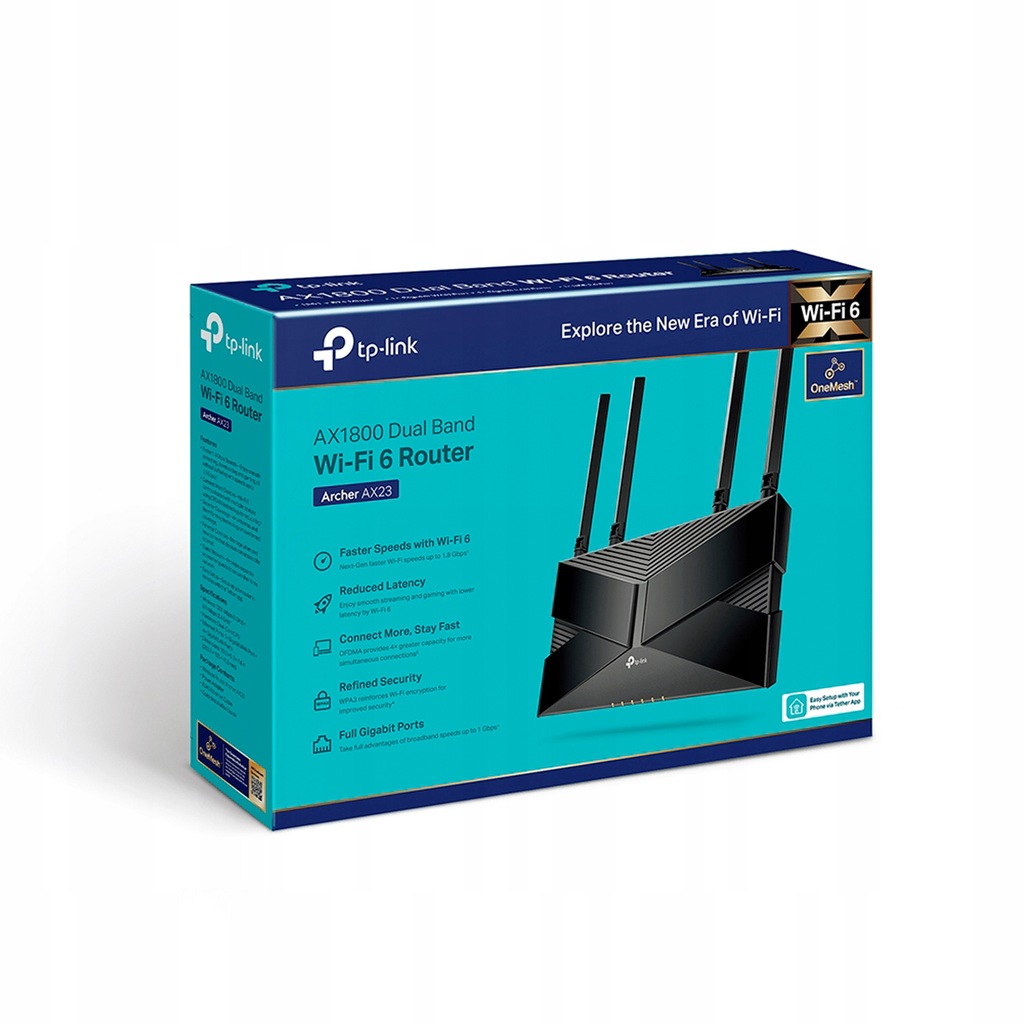 Router TP-LINK Archer AX23 AX1800 DualBand 4xLAN