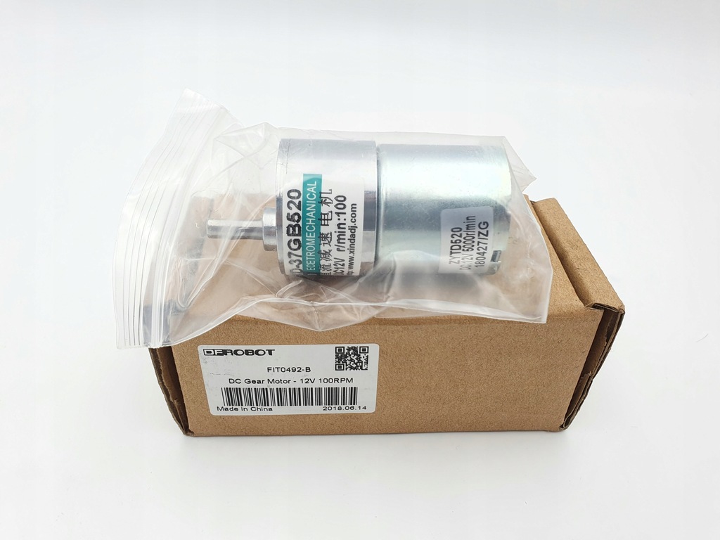 SILNIK DFROBOT FIT0492-B DC GEAR MOTOR-12V 100RPM