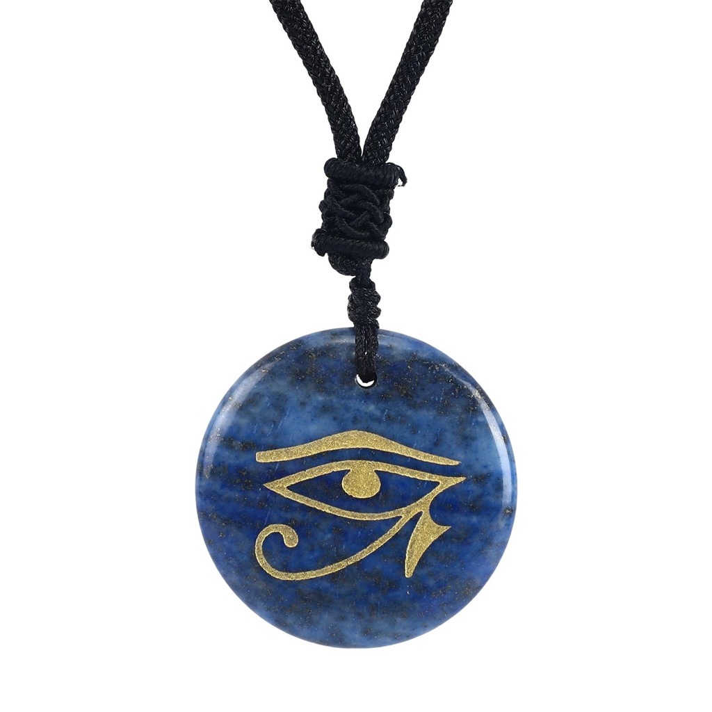 Egipski Naszyjnik Oko Horusa Niebieski