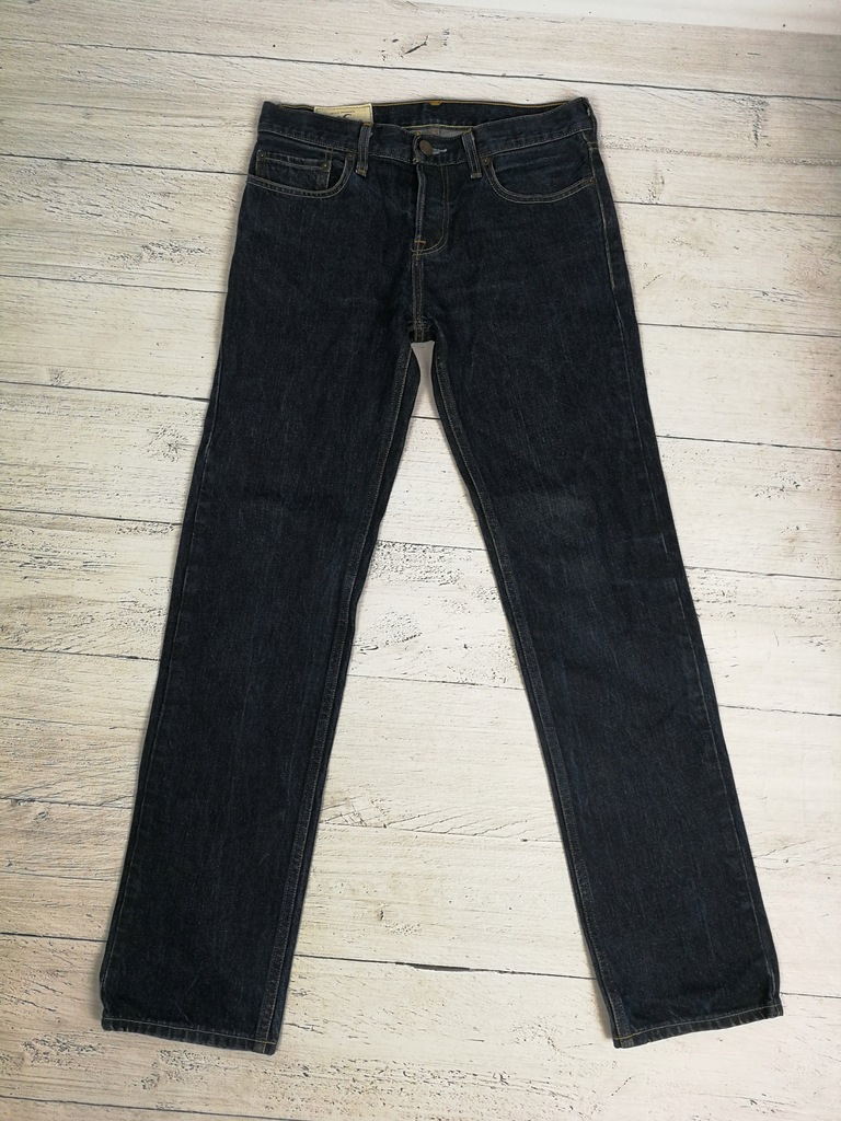HOLLISTER_GRANATOWE JEANSY MĘSKIE_W30 L32