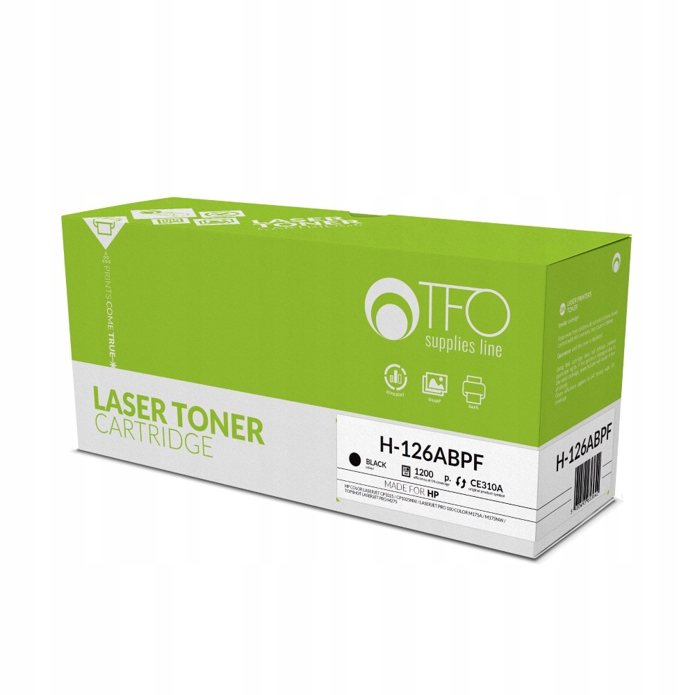 Toner H-126ABPF TFO (CE310A. Bk) 1.2K, patent free