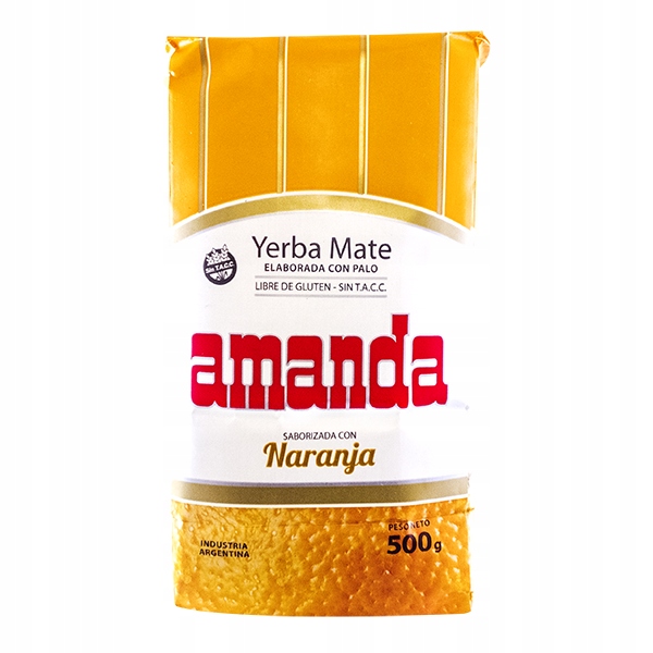Yerba mate Amanda Naranja 0,5kg pomarańczowa