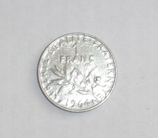 1 frank Francja Republika 1964 r. stara moneta