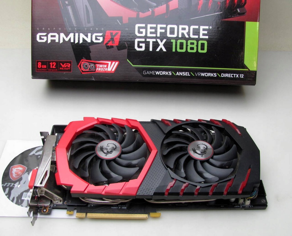 MSI GeForce GTX 1080 Gaming X 8GB GDDR5X BOX