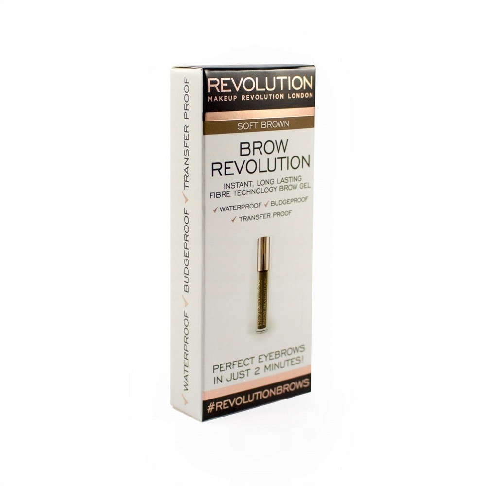 Makeup Revolution Żel do brwi Soft Brown 3.8g